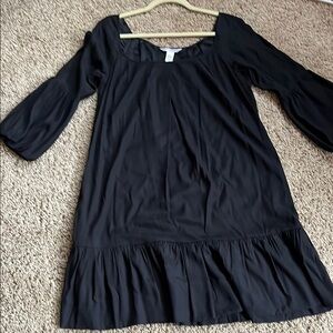 Diane Von Furstenberg Black Silk Blend Dress